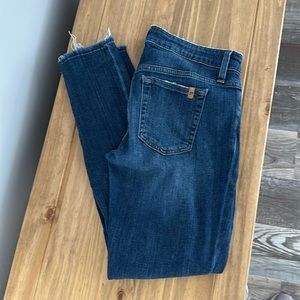 Joe’s Skinny, frayed ankle Jeans